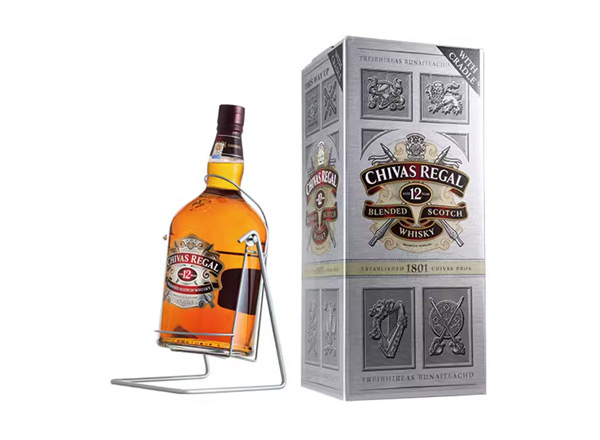 杭州芝华士12年威士忌回收4500ml 9斤装4.5L进口Chivas Regal洋酒礼盒