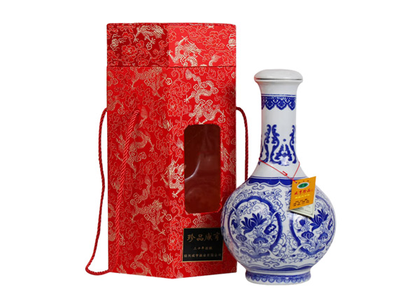 杭州咸亨黄酒回收珍品咸亨三十年花雕酒青瓷瓶盒装绍兴黄酒2.5L行情价格