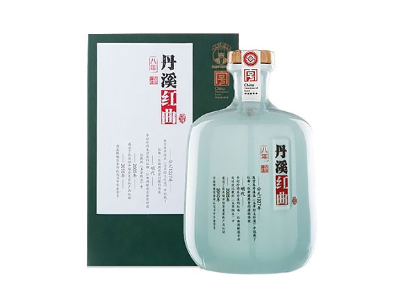 杭州丹溪黄酒回收丹溪8年红曲黄酒750mL 2瓶礼盒装行情价格