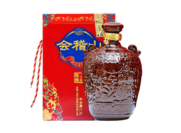 杭州回收会稽山二十年黄酒陶坛20年陈酿2.5L花雕酒